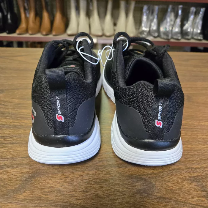 Men's Skechers Reiff Sneakers Lace up Shoes Black SZ 9
