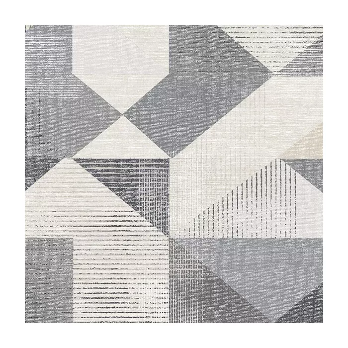 Silk Screen Geometric Wallpaper Black, Taupe Norwall Wallcovering GX37657