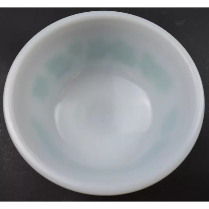Hazel Atlas Mixing Bowl - Green Ivy Pattern - 6" Wide