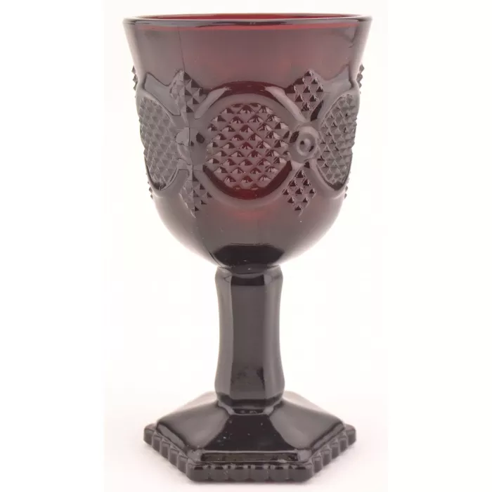 Avon Crystal - 1876 Cape Cod Ruby - Claret Wine Glass
