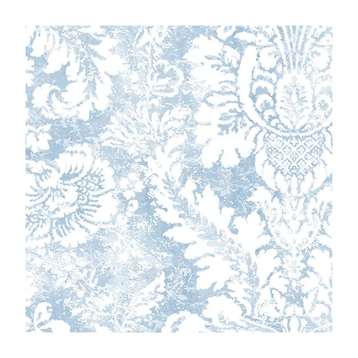 Valentine Damask Wallpaper Blue Norwall Wallcovering AB42422