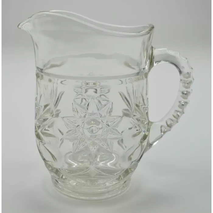 Anchor Hocking - Prescut Clear Pattern - Pint Pitcher - 5.25" Tall