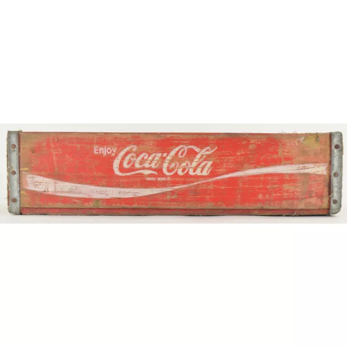 Coca Cola Crate - Red Wooden Coke Carrier - 1978 Signer
