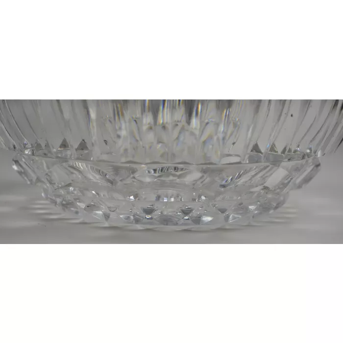 Crystal Bowl With Silver Plated Rim - 8.5" Round