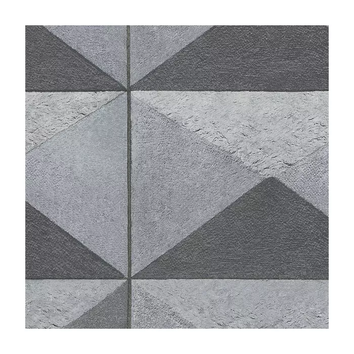 Plastered Diamond Wallpaper Grey, Black Norwall Wallcovering 35322