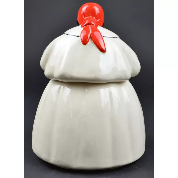 Ceramic Aunt Jemima or "Mammy" Cookie Jar With Roosters - Reproduction McCoy