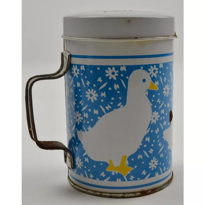 Vintage Tin Chicken & Duck Salt & Pepper Shakers - 4" Tall