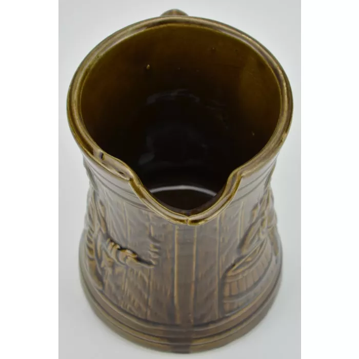 McCoy Buccaneer Pattern Vintage Beer Set - Lidded Canister, Pitcher & Six Mugs