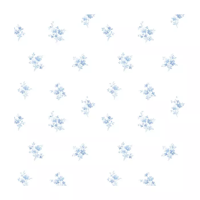 Delicate Daisies Wallpaper Blue Norwall Wallcovering PR33841