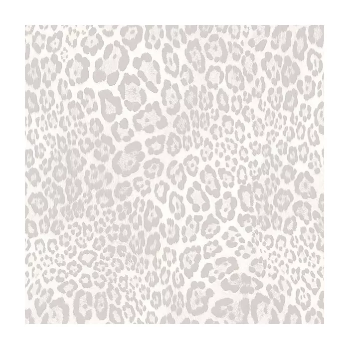 Grey, White Cheetah Print Wallpaper Grey, White Norwall Wallcovering G67463