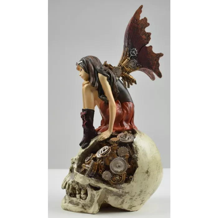 Steampunk Fairy Resin Figurine - 10" Tall