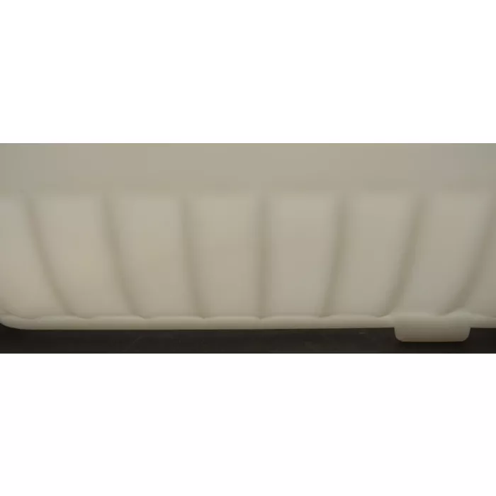 Vintage Fluted Milk Glass Three Footed Scalloped Planter - 8.25" Long