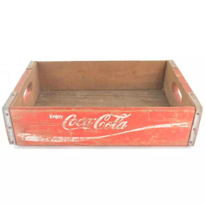 Coca Cola Crate - Red Wooden Coke Carrier