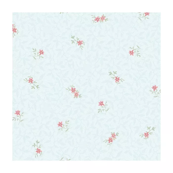 Isabella Wallpaper Teal, Pink, Sage Norwall Wallcovering PP35513