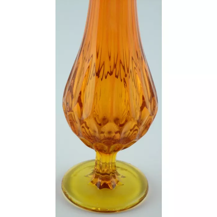 Collectible Vintage Amberina Stretch Vase - 20" Tall - Unmarked