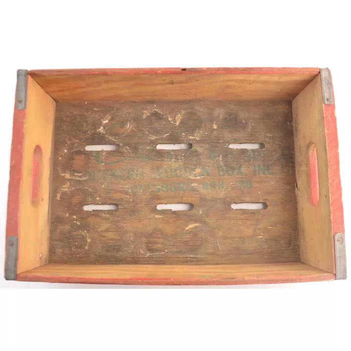 Coca Cola Crate - Red Wooden Coke Carrier - Southern Wooden Box Inc. Arkansas