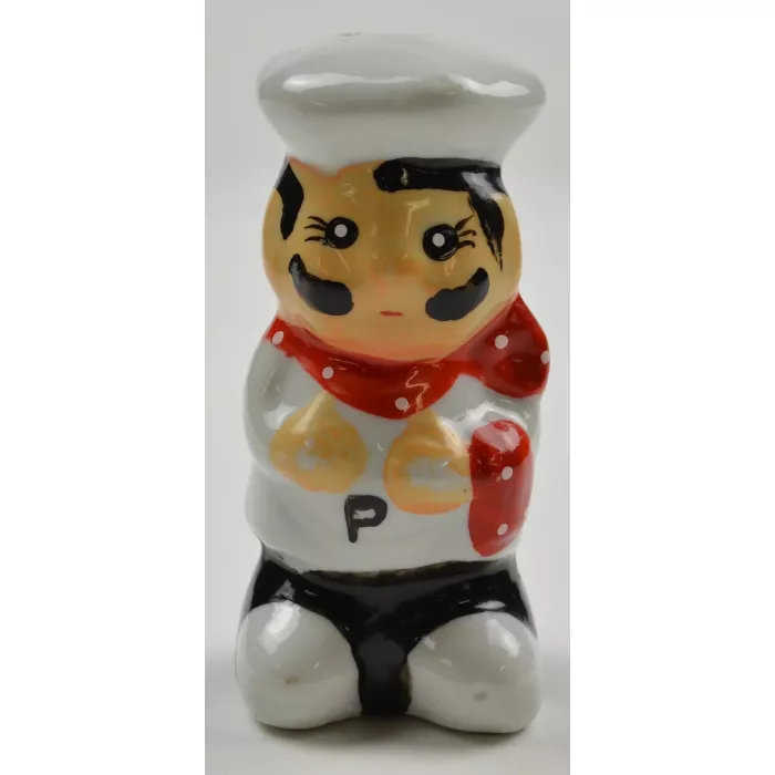 Ceramic Salt & Pepper Shakers - Chefs - 3.375" Tall