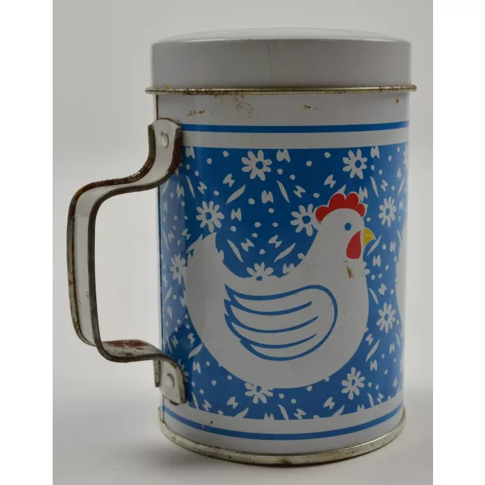 Vintage Tin Chicken & Duck Salt & Pepper Shakers - 4" Tall