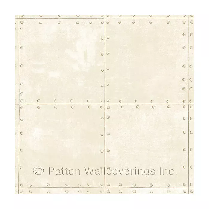Steel Tile Wallpaper Creams Norwall Wallcovering LL36231