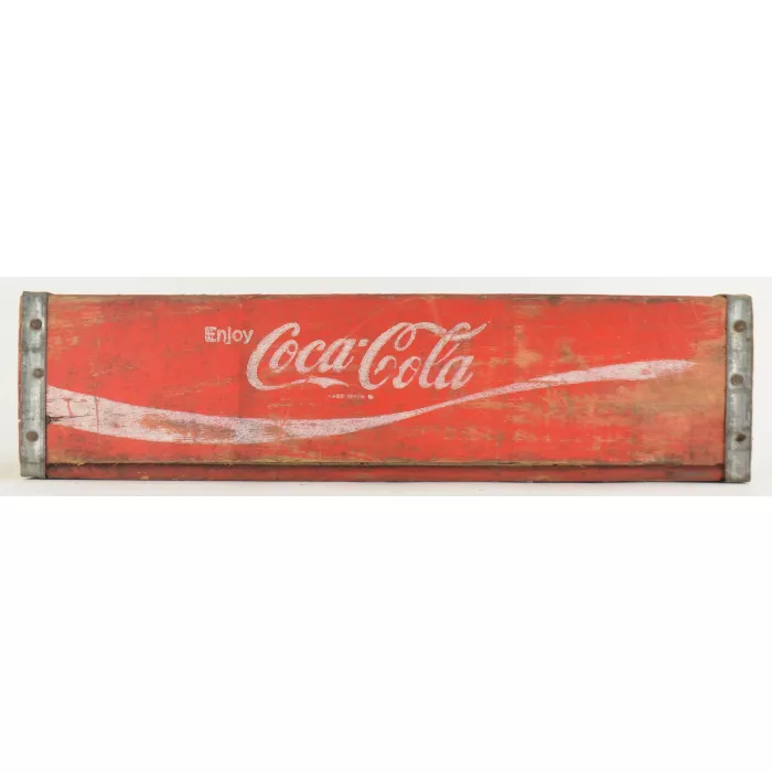 Coca Cola Crate - Red Wooden Coke Carrier - Woodstock 1980 Charleston S.C.