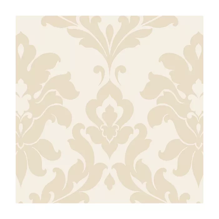 Plaza Damask Wallpaper Beige, Cream Norwall Wallcovering SD25711
