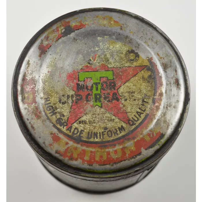 Vintage Texaco 1Lb. Cup Grease Can - 3.25" Tall
