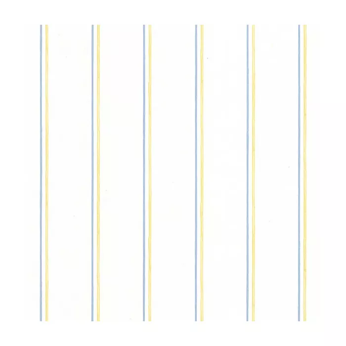 Thin Stripe Wallpaper Yellow, Blue Norwall Wallcovering PP27796