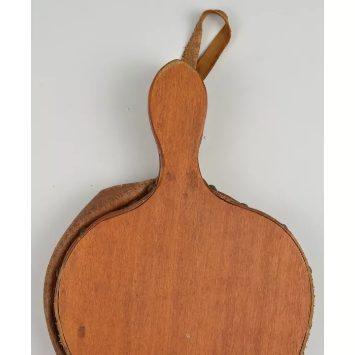 Antique Wood & Leather Hearth Fireplace Bellows - 17" Tall