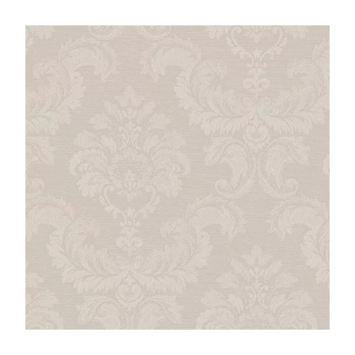 Damask Emboss Wallpaper Taupe Norwall Wallcovering SK34706