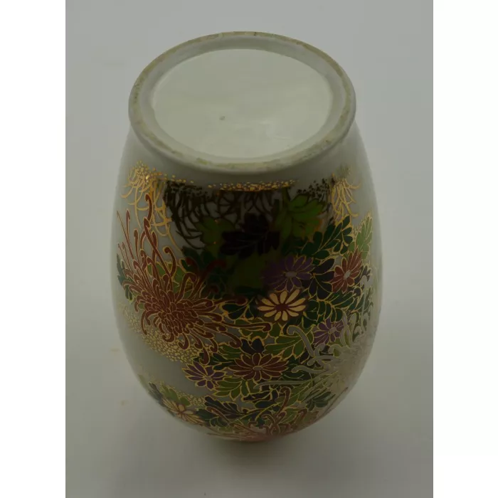 Floral Pattern Art Pottery Vase - 6.5" Tall