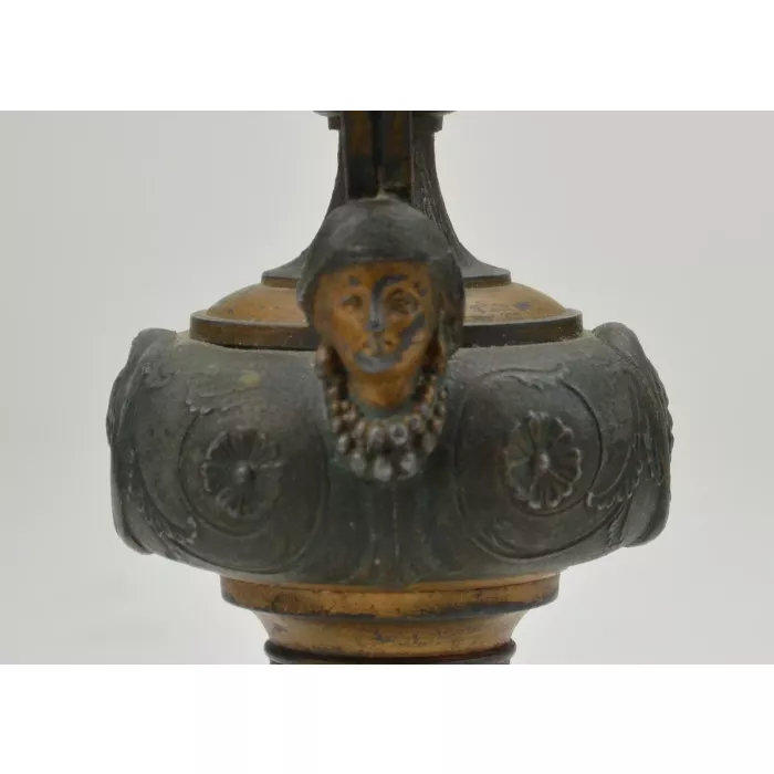 Antique Victorian Metal Urn - 11" Tall