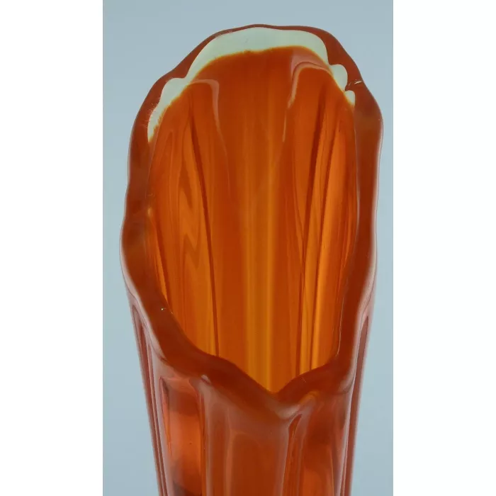 Collectible Vintage Amberina Stretch Vase - 18 1/2" Tall - Unmarked