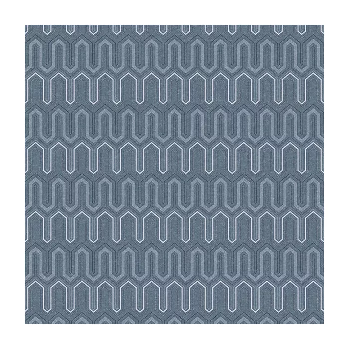 Zig Zag Wallpaper Denim Blues, Blue, Navy Norwall Wallcovering GX37618