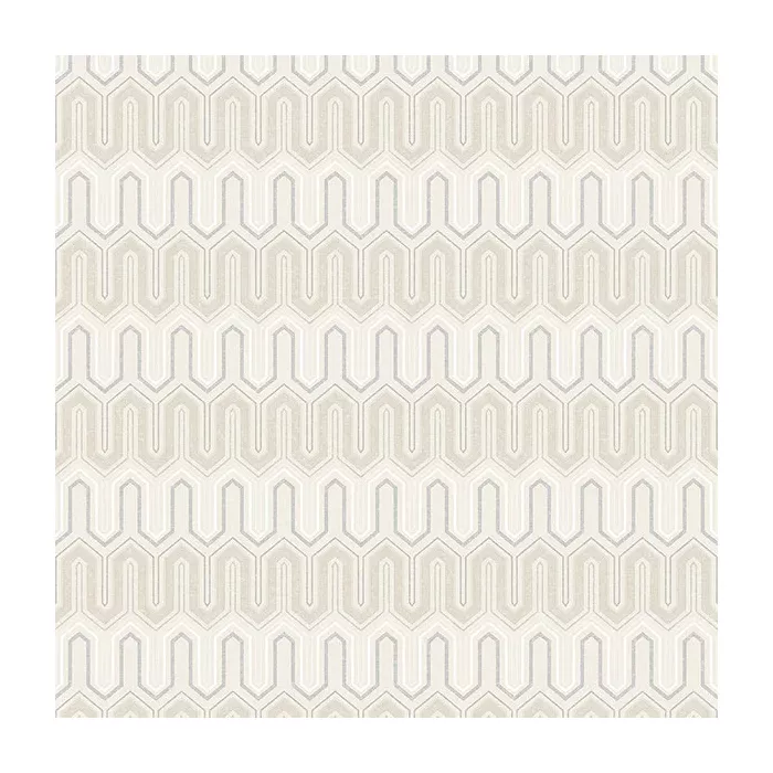 Zig Zag Wallpaper Tan, Grey, Dove Norwall Wallcovering GX37610