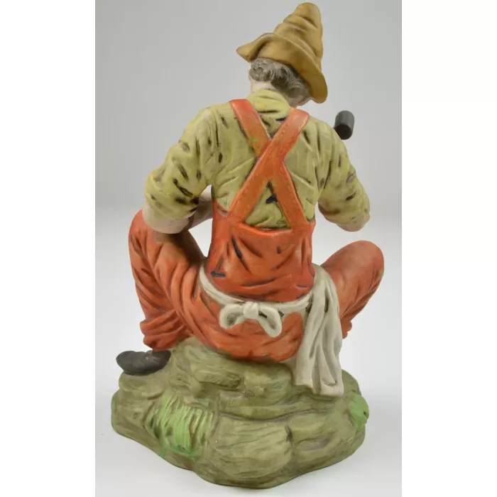 Vintage Ceramic Figurine - The Cobbler - 9.125" Tall