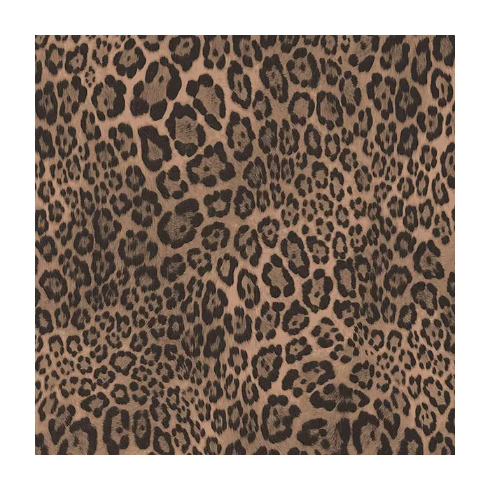 Black, Bronze Cheetah Print Wallpaper Black, Bronze Norwall Wallcovering G67461
