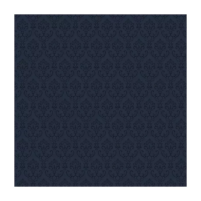 Small Damask Wallpaper Navy Norwall Wallcovering SK34736