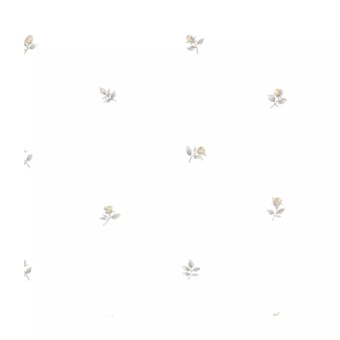 Rose Buds Wallpaper Beige, Grey Norwall Wallcovering RG35717