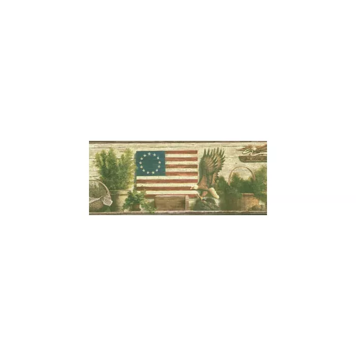 Star Spangled Banner Wallpaper Border TC48052