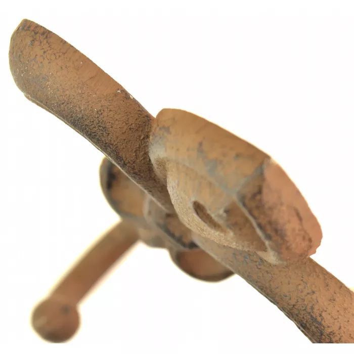 Fleur De Lis Decorative Wall Hook - Rust Finish - 8.125" Tall