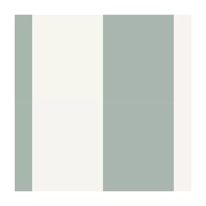 5.25 inStripe Wallpaper Teal, White Norwall Wallcovering SY33946