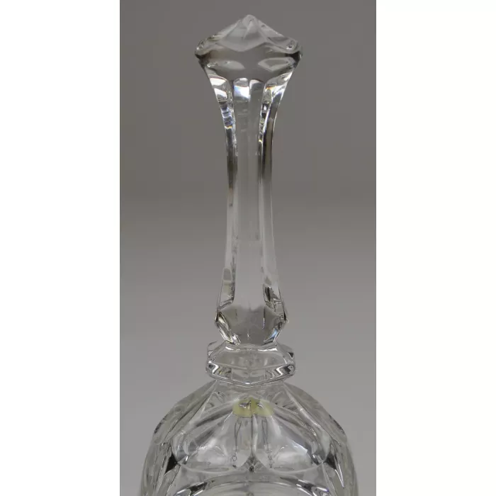 Etched Unicorn Pattern Crystal Bell - 8" Tall