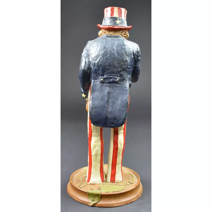 Vintage Thomas (Tom) F. Clark Signed Uncle Sam Figurine - Created In 1982