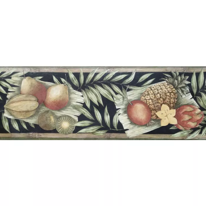 Tropical Fruit Wallpaper Border - Village