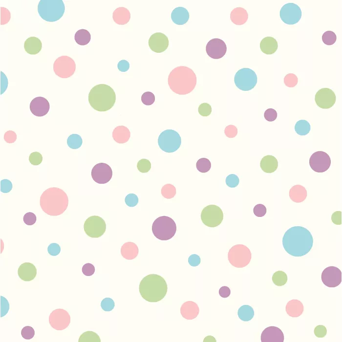 Dotty Pink Polka Dot Toss Wallpaper Sidewall Chesapeake BBC95632