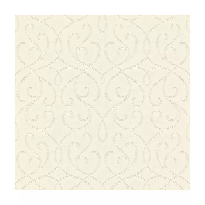 Alouette White Mod Swirl Wallpaper Decorline DL30450