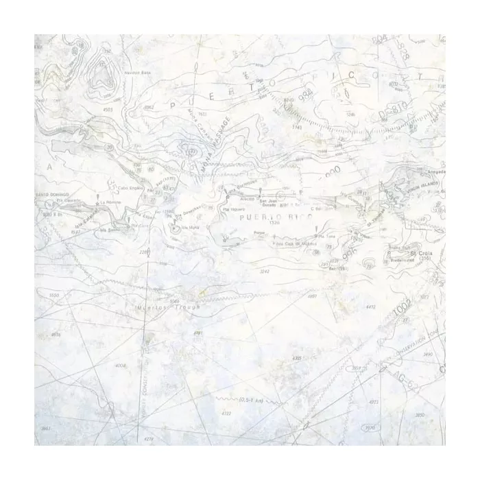 Canaveral Blue Charts Wallpaper Sidewall Chesapeake DLR16174