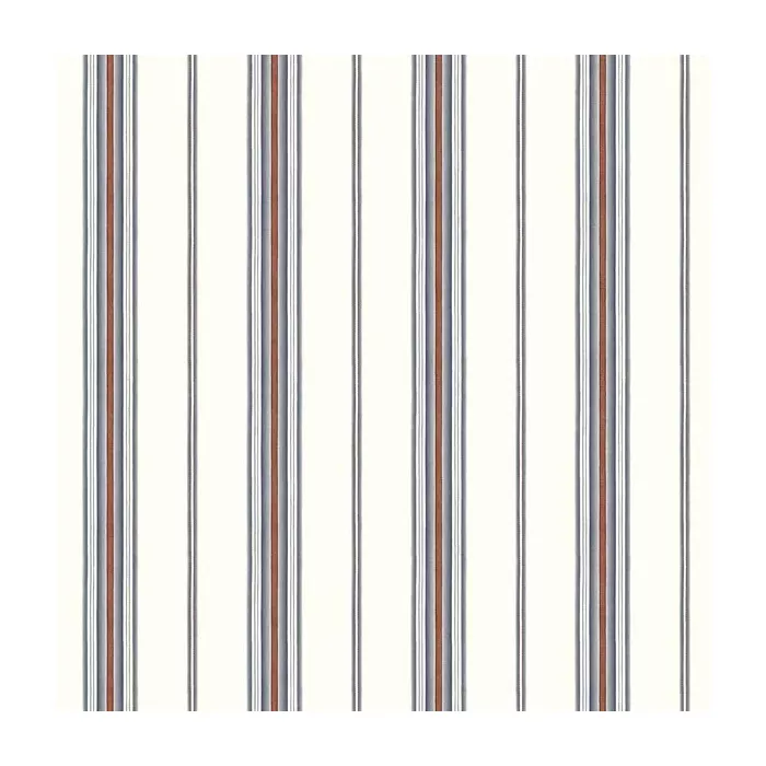 Cabin Blue Stripe Wallpaper Sidewall Chesapeake DLR491010