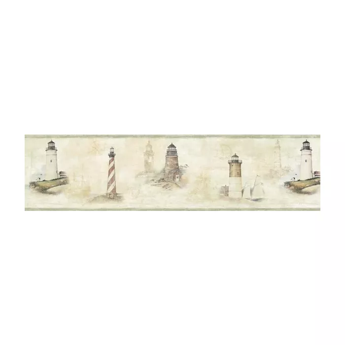Chapin Green Sunset Waters wallpaper border Border Chesapeake DLR53501B