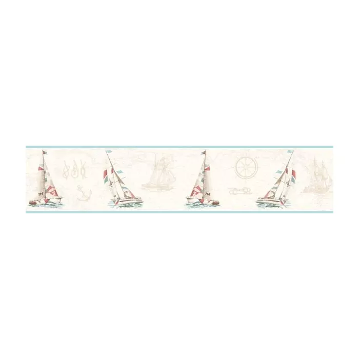 Destin Salmon Water'S Edge wallpaper border Border Chesapeake DLR53592B